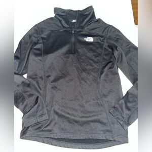 The north face black 1/4 zip light jacket sweatshirt zip fleece mens pullover s